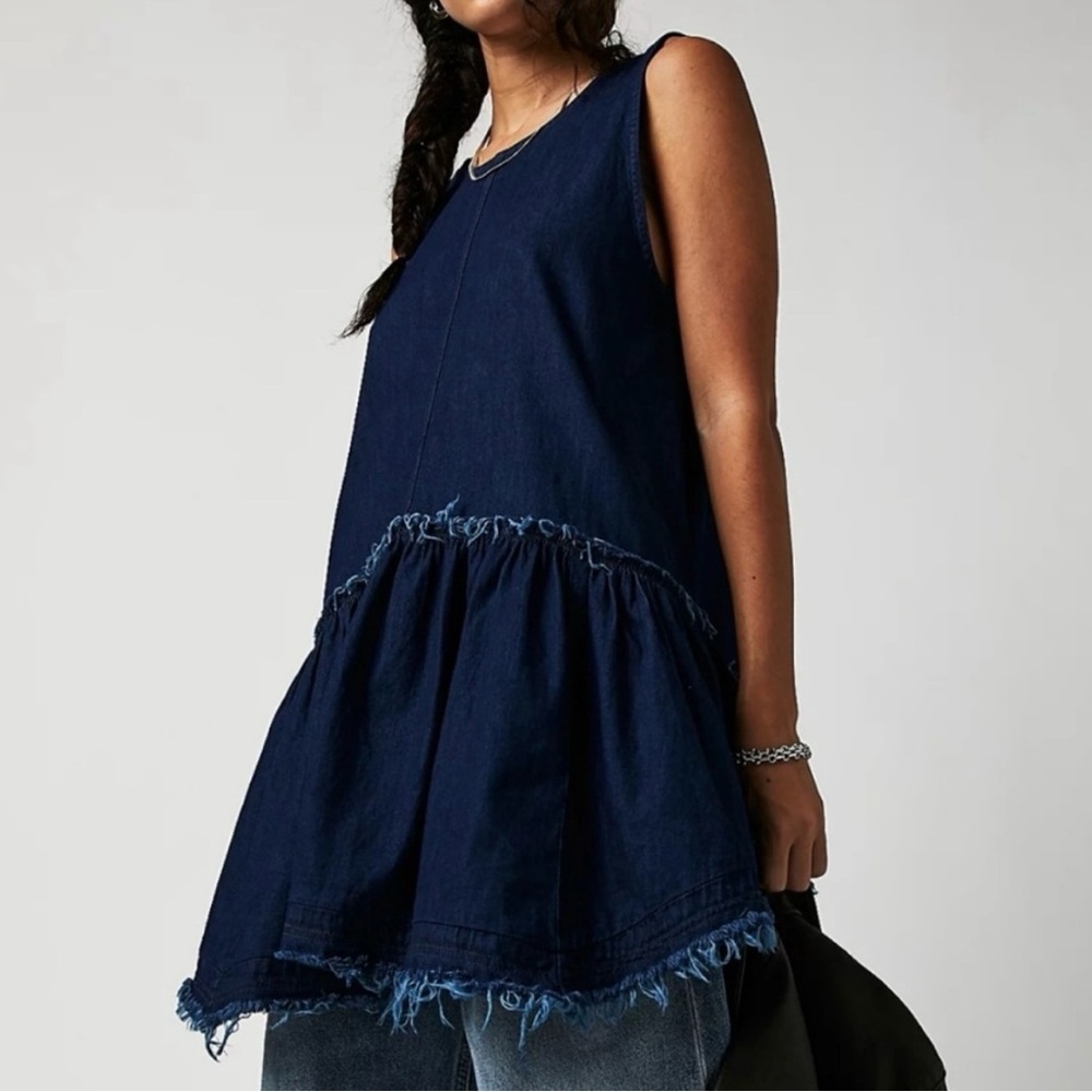 Free People Maddox denim mini dress